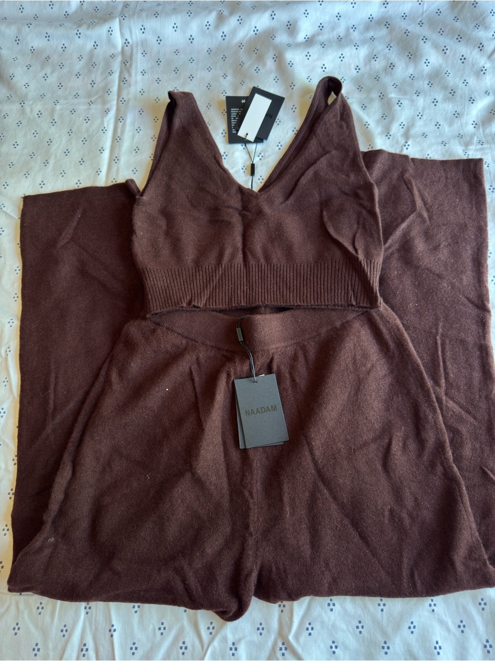 Aritzia Dark Brown Cashmere Tank Top Sweater